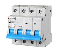 IXTRIMA Interrupteur magnétothermique automatique 4P 10A 380V 6KA MCB C10 occupe 4 modules DIN