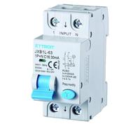 IXTRIMA Interrupteur magnétothermique différentiel 1P+N 16A 30mA 220V-6KA Classe A 2 modules 30mA pour rail DIN - Protection circuit et sécurité installations