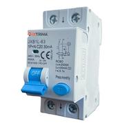 IXTRIMA Interrupteur magnétothermique différentiel 1P+N 20A 30mA 220V-6KA 2 modules 30mA pour rail DIN - Protection circuit et sécurité installations