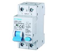 IXTRIMA Interrupteur magnétothermique différentiel 1P+N 25A 300mA 220V-6KA 2 modules 300mA pour rail DIN - Protection circuit et sécurité installations