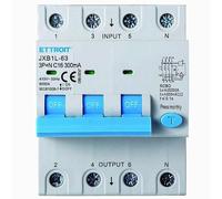 IXTRIMA Interrupteur magnétothermique différentiel 3P+N 16A 300mA 380V-6KA 300mA pour rail DIN - 4 modules DIN - Protection des circuits et des installations de sécurité