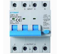 IXTRIMA Interrupteur magnétothermique différentiel 3P+N 20A 30mA 380V-6KA 30mA pour rail DIN - 4 modules DIN - Protection circuit et sécurité installations