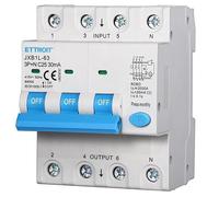 IXTRIMA Interrupteur magnétothermique différentiel 3P+N 25A 30mA 380V-6KA 30mA pour rail DIN - 4 modules DIN - Protection circuit et sécurité installations