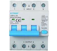 IXTRIMA Interrupteur magnétothermique différentiel 3P+N 25A 30mA 380V-6KA Classe A 30mA pour rail DIN - 4 modules DIN - Protection circuit et sécurité Installations