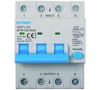 IXTRIMA Interrupteur magnétothermique différentiel 3P+N 32A 30mA 380V-6KA Classe A 30mA pour rail DIN - 4 modules DIN - Protection circuit et sécurité Installations