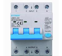 IXTRIMA Interrupteur magnétothermique différentiel 3P+N 40A 300mA 380V-6KA 300mA pour rail DIN - 4 modules DIN - Protection des circuits et des installations de sécurité