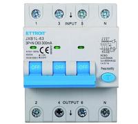 IXTRIMA Interrupteur magnétothermique différentiel 3P+N 63A 300mA 380V-6KA Classe A 300mA pour rail DIN - 4 modules DIN - Protection circuit et sécurité installations