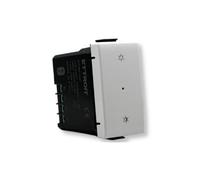 IXTRIMA Interrupteur variateur connecté Smart Wifi Tuya fruit module compatible avec supports Vimar plana blanc