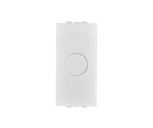 IXTRIMA Spot LED encastrable 1 module avec bouton marche/arrêt, lumière blanche naturelle 4000 K, compatible avec BTicino Living, noir