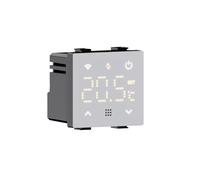 IXTRIMA Thermostat connecté WiFi TUYA encastré Module programmable 2P 240 V écran Tactile rétroéclairé Couleur Blanche Compatible sur Supports Bticino Matix