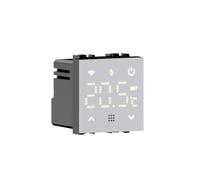 IXTRIMA Thermostat encastré Module programmable 2P 240 V écran Tactile rétroéclairé Couleur Blanche Compatible sur Supports Bticino Matix