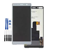 ixuan pour Sony Xperia XZ2 Compact Vitre Tactile Ecran LCD Assemblé (Non Châssis) de Remplacement (Argent)
