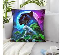 IXUEOUUXC Black Panther 3D Imprimé avec Housse De Coussin Parure De Lit pour 2 Taies Gar?on Cadeau 40x40cm