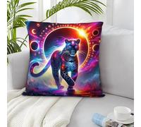 IXUEOUUXC Black Panther 3D Imprimé avec Taie d'oreiller Maison Salon Chambre 2 Taies Gar?on Cadeau 40x40cm