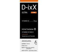 ixX Pharma -D-ixX Ultra Vitamine D D3 2000UI Gouttes Immunité Et Os 10ml