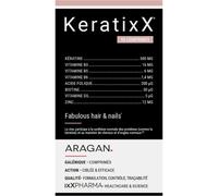 ixX Pharma KeratixX Cheveux & Ongles Kératine Zinc & Vitamines B-D Croissance & Vitalité 90 Gélules