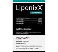 ixX Pharma LiponixX Système Nerveux Acide Alpha-Lipoïque & Vitamines B Actives 30 Comprimés