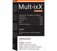 ixX Pharma Mult-ixX Énergie & Vitalité 12 Vitamines/7 Minéraux/CoQ10 90 Comprimés