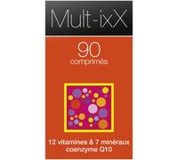 ixX Pharma Mult-ixX Énergie & Vitalité 12 Vitamines 7 Minéraux CoQ10 90 Comprimés