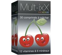 ixX Pharma Mult-ixX Kidz Croissance/Immunité 12 Vitamines/6 Minéraux/Vitamine D3 30 Comprimés
