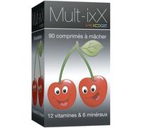 ixX Pharma Mult-ixX Kidz Croissance/Immunité 12 Vitamines/6 Minéraux/Vitamine D3 90 Comprimés