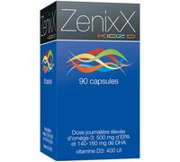 ixX Pharma ZenixX Kidz Croissance & Bien-Être Enfants Oméga-3 EPA & Vitamine D3 90 Capsules