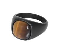 iXXXi Men Bague Homme Cadillac Noir Mat | Taille 20, Acier inoxydable, Aucune pierre précieuse