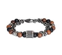 iXXXi Men Bracelet de perles Jake argent mat | Taille unique, taille unique, Résine, Pas de gemme