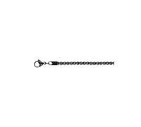 iXXXi Men Collier maillon rond noir mat | 60cm, 60cm, Acier inoxydable, Pas de gemme
