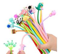 Ixydor 30PCS Shake stylo, Stylo Anti-Stress Enfants avec Motifs Cartoon, Cadeaux Invites Anniversaire Enfant & Pochette Cadeau, Stylos drôle, cadeaux anniversaire enfants invites pour garçons filles