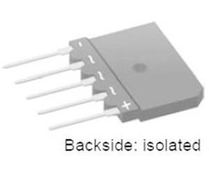 IXYS GUO40-16NO1 Pont redresseur SIP-5 1600 V 40 A Triphasé