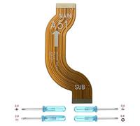 iYAiYO Connecteur câble flexible pour connexion carte mère compatible avec Samsung A51 SM-A515F, SM-A515F/DSN, SM-A515F/DS, SM-A515F/DST, SM-A515F/DSM incl.Tournevis