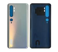 iYAiYO Couvercle Arrière en Verre pour Xiaomi Mi Note 10 M1910F4G Pièce de Rechange Boîtier Couvercle de Batterie Arrière avec Autocollant préinstallé-Blanc