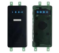 iYAiYO Couvercle Arrière Verre avec Lentille Caméra pour Samsung S10 Pièce de Rechange Boîtier Couvercle de Batterie Arrière avec Autocollant préinstallé-Noir