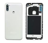 iYAiYO Couvercle de Batterie Arrière avec Lentille Caméra pour Samsung A11 Pièce de Rechange Boîtier Couvercle Arrière-Blanc