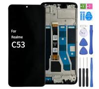 iYAiYO Écran LCD de Remplacement pour écran Tactile numériseur Compatible avec Realme C53 RMX3760 Plein écran avec Cadre Noir
