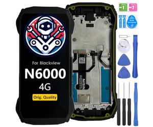 iYAiYO Écran LCD Display Digitizer Tactile pour Blackview N6000 Original avec Cadre Écran Remplacement Assemblé avec Outils