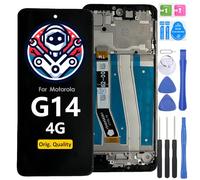 iYAiYO Écran LCD Display Digitizer Tactile pour Motorola Moto G14 Original avec Cadre Écran Remplacement Assemblé avec Outils
