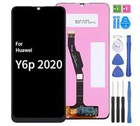 iYAiYO Écran LCD Écran Tactile Digitizer Remplacement Compatible avec Huawei Y6p Med-LX9, MED-LX9N Écran Complet avec Outils-Noir
