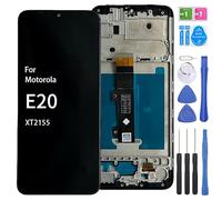 iYAiYO Écran LCD Écran Tactile Digitizer Remplacement Compatible avec Motorola E20 XT2155 Écran Complet avec Cadre-Noir