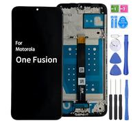 iYAiYO Écran LCD Écran Tactile Digitizer Remplacement Compatible avec Motorola One Fusion XT2073-2 Écran Complet avec Cadre-Noir