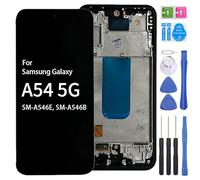 iYAiYO Écran tactile pour écran tactile de rechange compatible avec Samsung A54 5G SM-A546E, SM-A546B, écran complet avec cadre, outils - noir