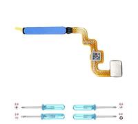 iYAiYO Fingerprint Sensor Câble Flexible pour Xiaomi Redmi Note 11 4G Lecteur d'Empreinte Flex Câble Capteur d'Empreintes Digitales Remplacement incl. Tournevis-Bleu