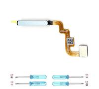 iYAiYO Fingerprint Sensor Câble Flexible pour Xiaomi Redmi Note 11 4G Lecteur d'Empreinte Flex Câble Capteur d'Empreintes Digitales Remplacement incl. Tournevis-Bleu