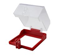 Iyalezirk 1 Pièce Couvercle À Clignotant D'urgence avec Base Amovible, Bouton de Protection pour Bouton D'urgence