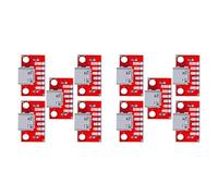 Iyalezirk 10 Pcs/USB Type-C Breakout Board Série Basic Breakout Femelle Type Connecteur PCB Carte Convertisseur