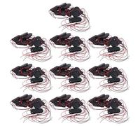Iyalezirk 100 PCS Commutateur Marche/Arret pour 2 X 3V CR2032 Batterie de Bouton Boitier de Batterie pour LED