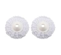 Iyalezirk 12Pcs Collier de Dentelle Titulaire de Bouquet de Bricolage Mariage Bouquet de Mariée Collier Blanc Dentelle Décoration