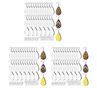 Iyalezirk 180 Pièces Sublimation Boucles d'oreilles Vierges Inachevé Larme Transfert de Chaleur Impression Boucles d'oreilles Pendentif pour La Fabrication de Bricolage