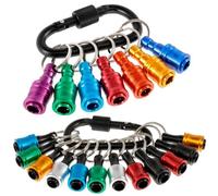 Iyalezirk 19 Pièces de Support de 1/4 Pouce avec Tige Hexagonale En Alliage D'aluminium Tips de Porte pour Tournevis Barre D'extension à Changement Rapide